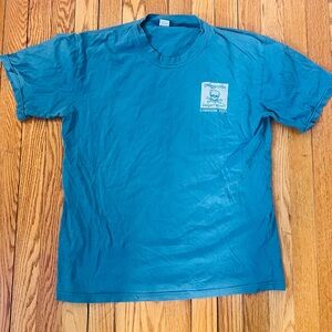 Danger! Mines! Cambodia Mens Large T Shirt Skull Bones Art Old Navy